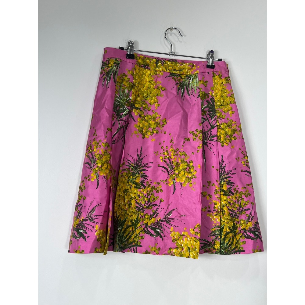 J. Crew Silk Floral Pleated Skirt Size 4